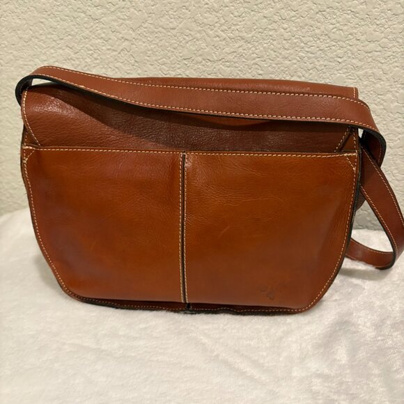 Patricia Nash Braidi Leather Crossbody Bag with Tooled Rose Design on the Flap - Picture 7 of 14